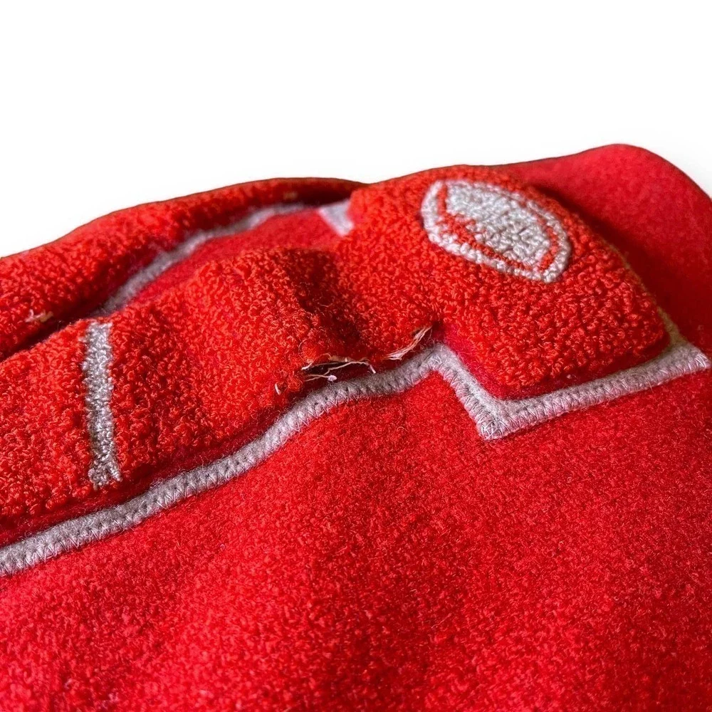 VTG U of Nebraska Letterman Football Blanket Stitched John Urban Circa 50s-60s
